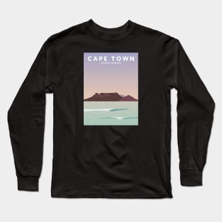 Cape Town, South Africa Travel Poster Long Sleeve T-Shirt